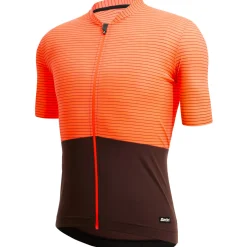 Maglia Santini Color Riga - Arancio