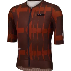 Maglia Santini Mads Pedersen Momentum Series - Marrone
