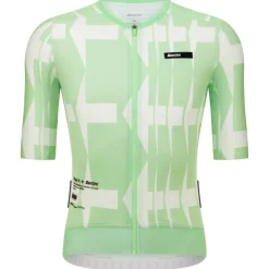 Maglia Santini Mads Pedersen Momentum Series - Verde bianco