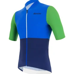 Maglia Santini Redux Istinto - Blu verde
