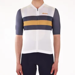 Maglia Santini Sleek Bengal - Bianco
