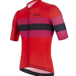 Maglia Santini Sleek Bengal - Rosso
