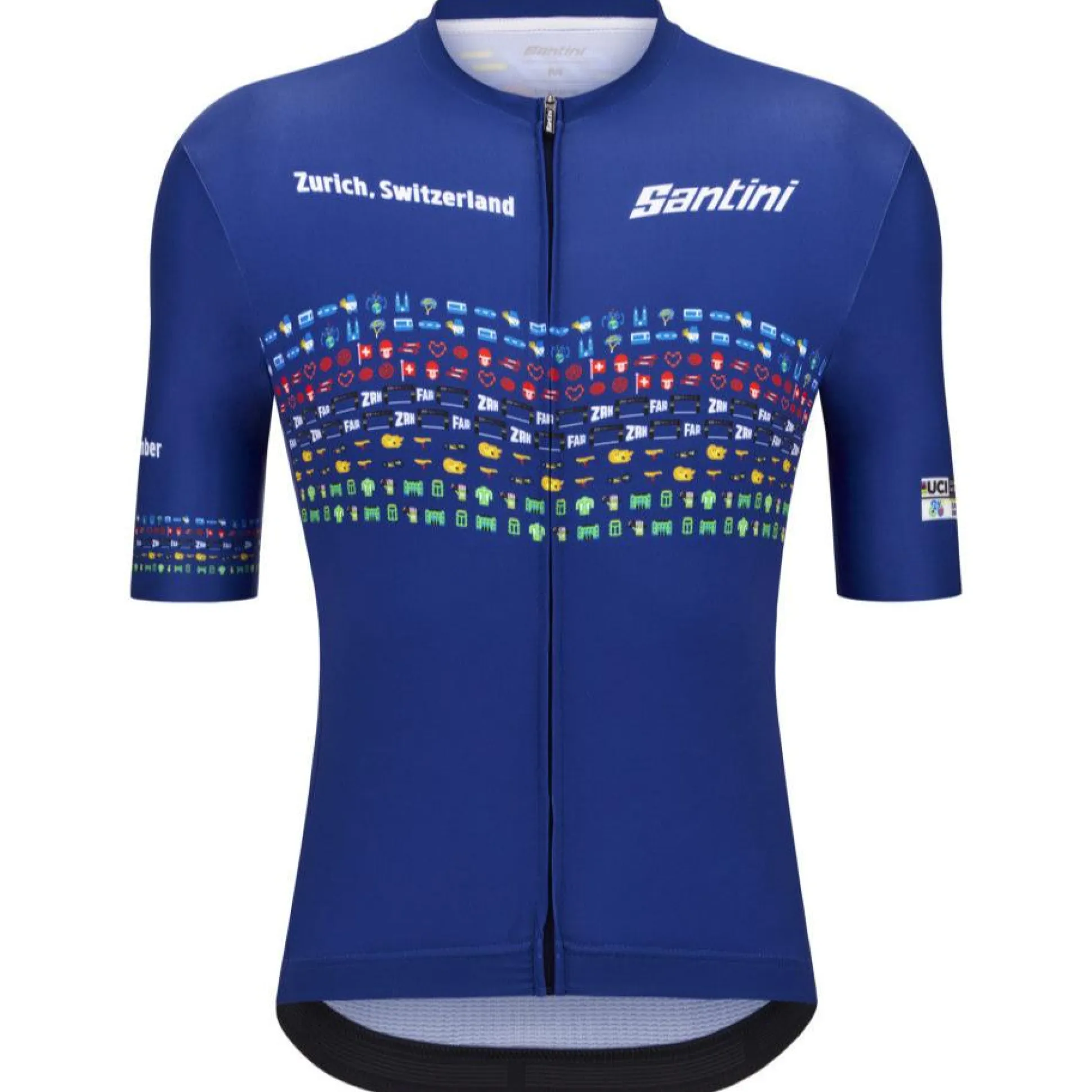 Maglia Santini UCI World Championship Zurigo 2024 - Blu