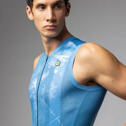 Maglia senza maniche Ale PR-E Mirror - Azzurro