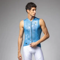 Maglia senza maniche Ale PR-E Mirror - Azzurro