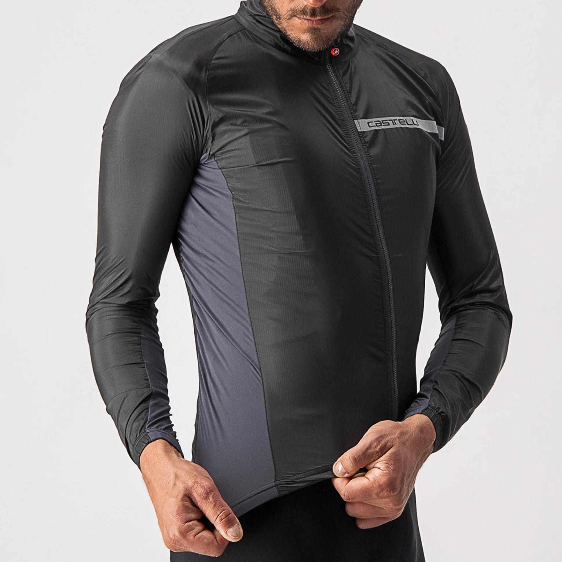Mantellina Castelli Squadra Stretch - Nero