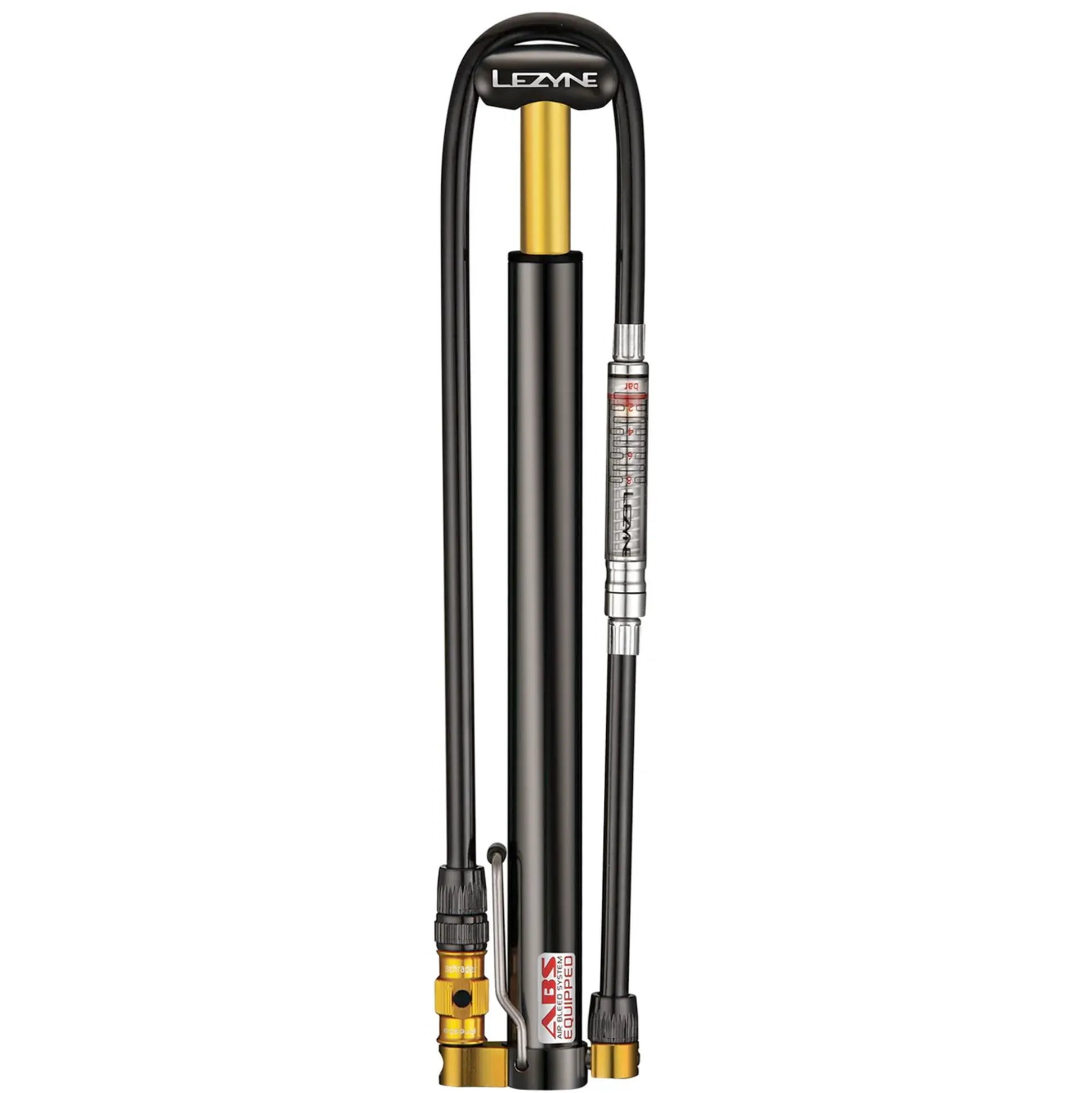 Mini pompa Lezyne micro floor drive HPG - Nero