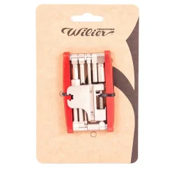 Multitool Wilier in alluminio 16 in 1 - Rosso