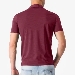 Polo Castelli Merino - Bordeaux