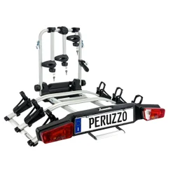 Portabici Peruzzo Zephyr per 3 biciclette per gancio traino
