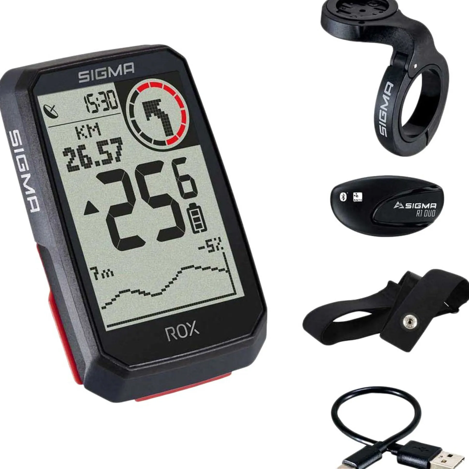 Sigma Rox 4.0 fascia cardio - Nero