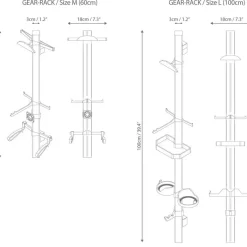 Supporto accessori Parax Gear-Rack M - Set1