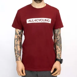 T-Shirt All4cycling - Bordeaux