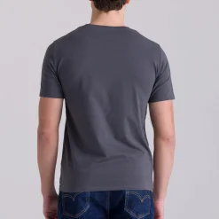 T-Shirt Bianchi Milano Fan - Grigio