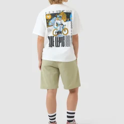 T-Shirt Cafe du Cycliste Col Paris - Bianco