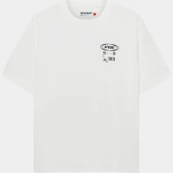 T-Shirt Cafe du Cycliste Col Paris - Bianco