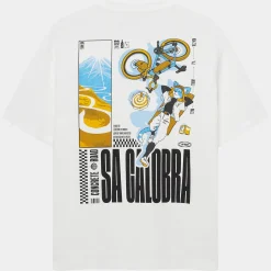 T-Shirt Cafe du Cycliste Col Sa Calobra - Bianco