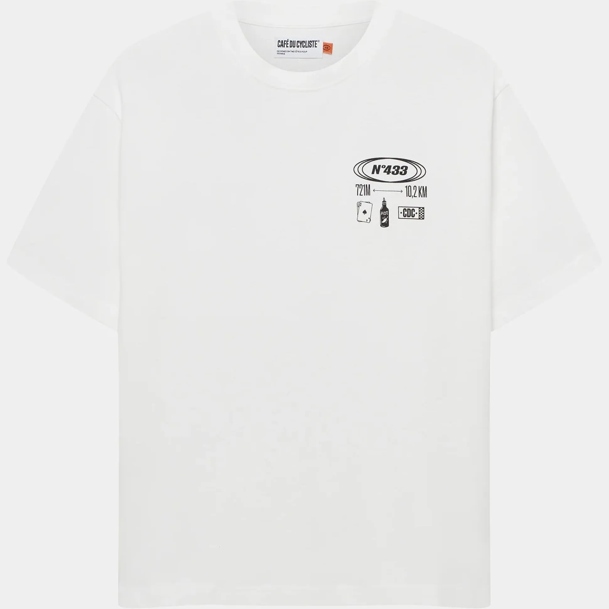 T-Shirt Cafe du Cycliste Col Sa Calobra - Bianco