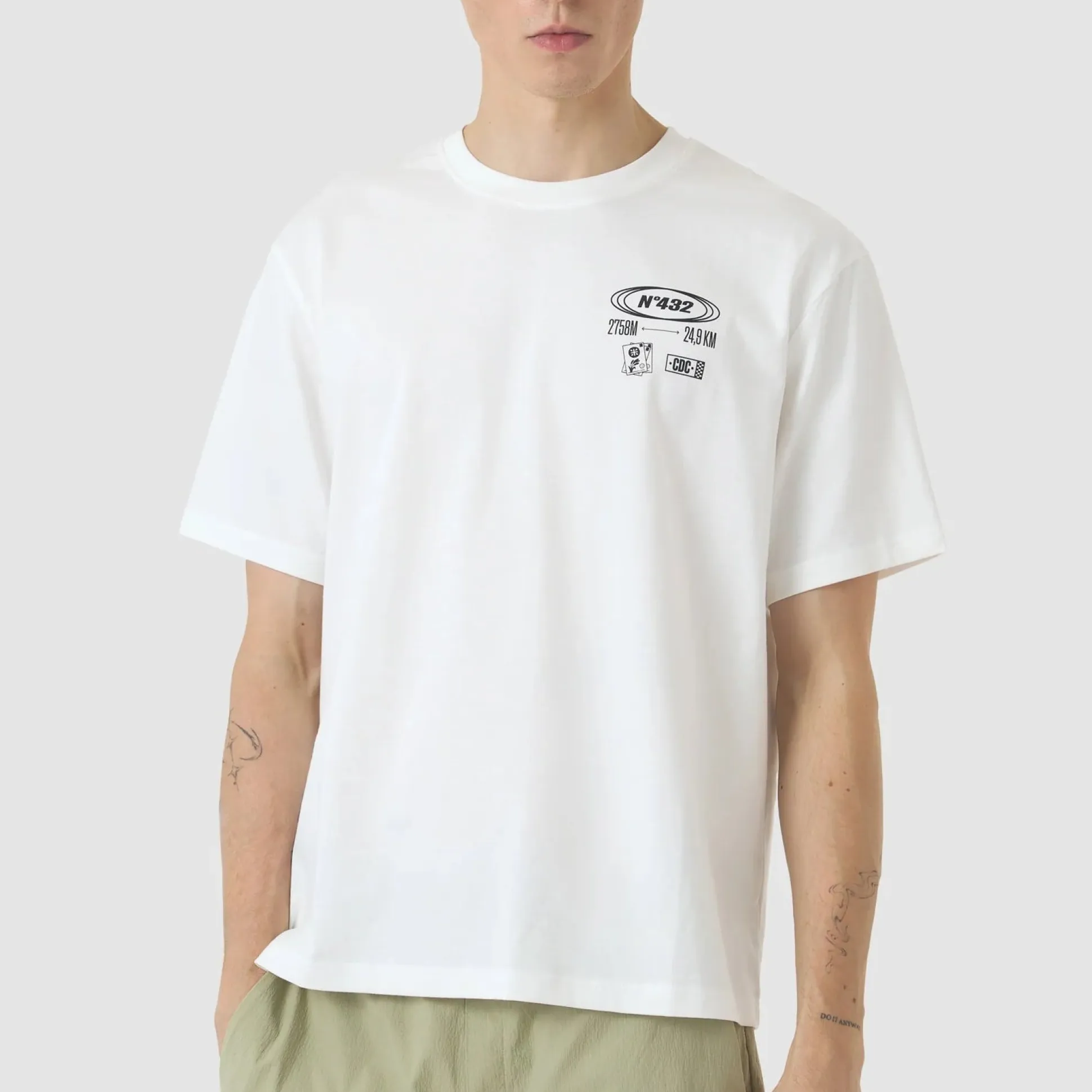 T-Shirt Cafe du Cycliste Col Stelvio - Bianco