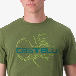 T-Shirt Castelli Finale - Verde