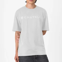 T-Shirt Castelli Tone Logo - Bianco