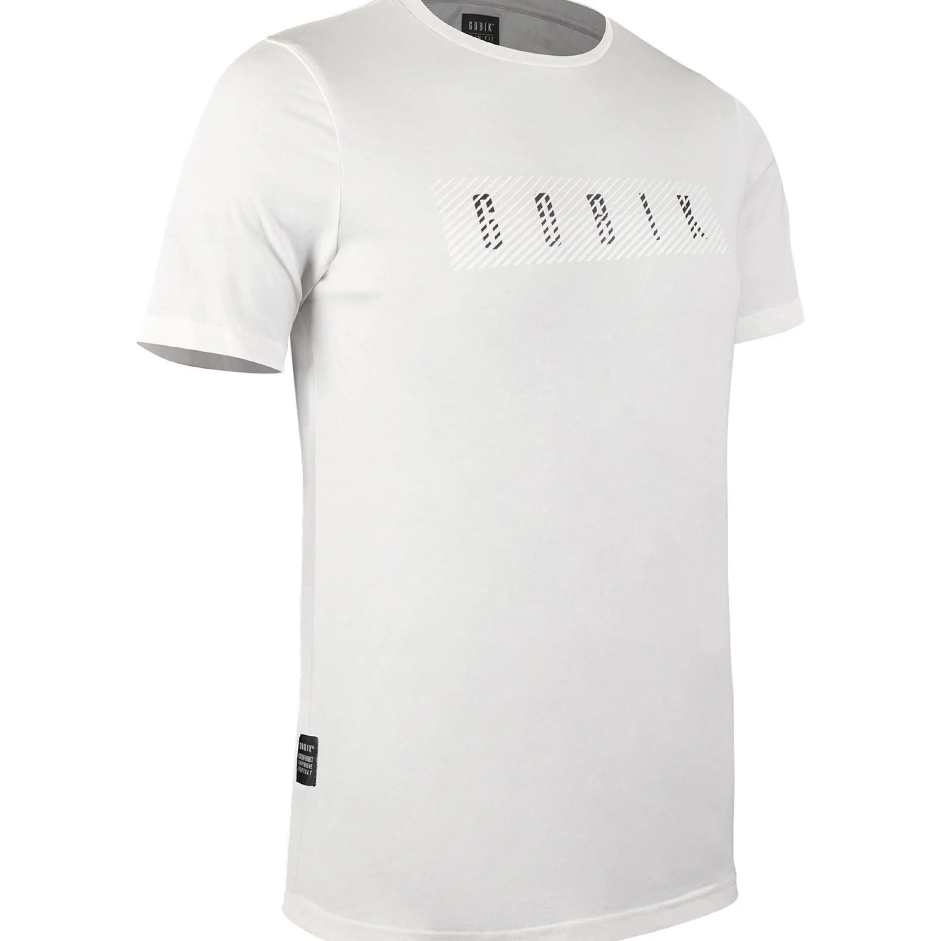 T-Shirt Gobik Overlines - Bianco