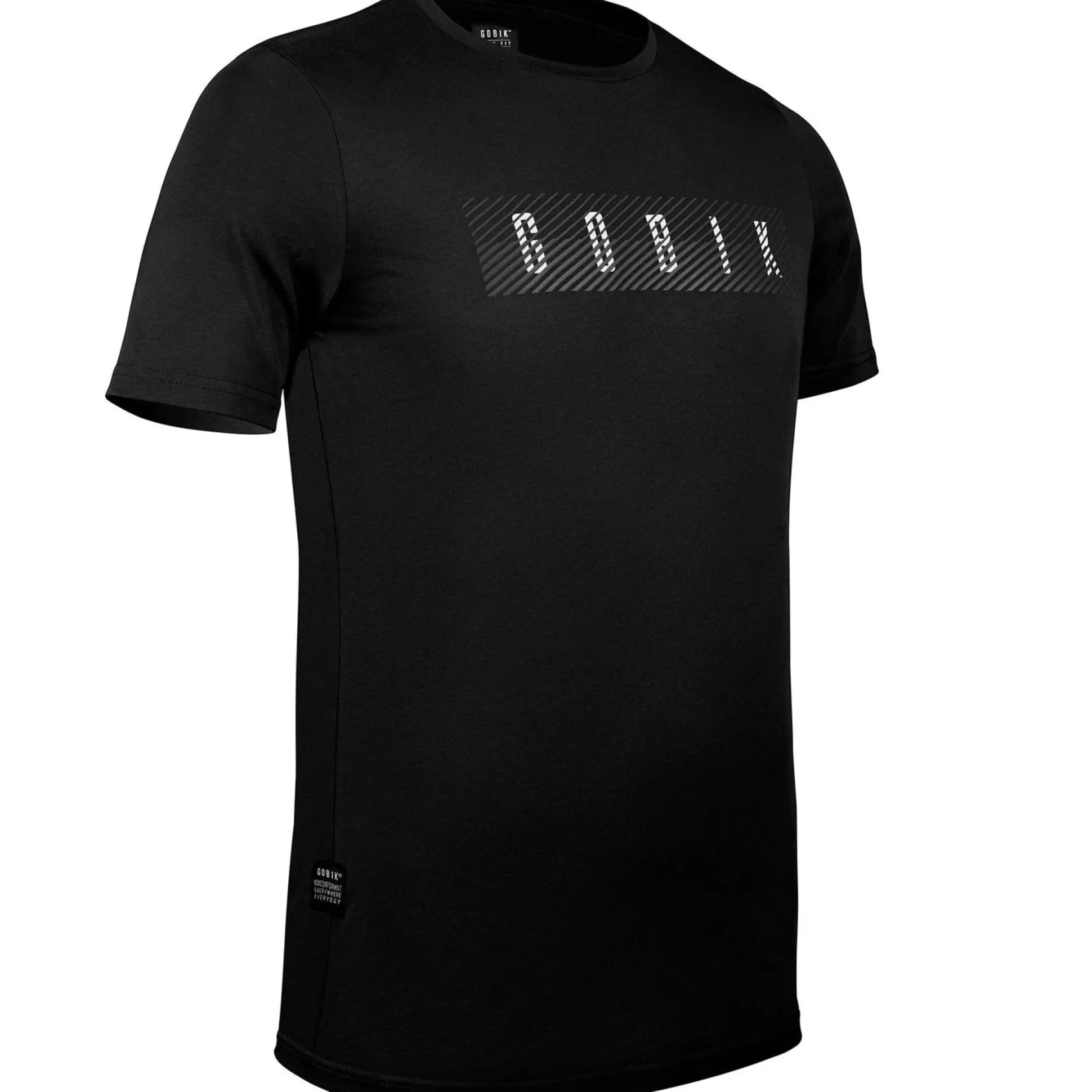 T-Shirt Gobik Overlines - Nero