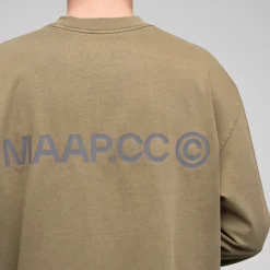 T-shirt maniche lunghe Maap Essentials CC - Verde