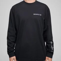 T-shirt maniche lunghe Maap Essentials CC - Nero