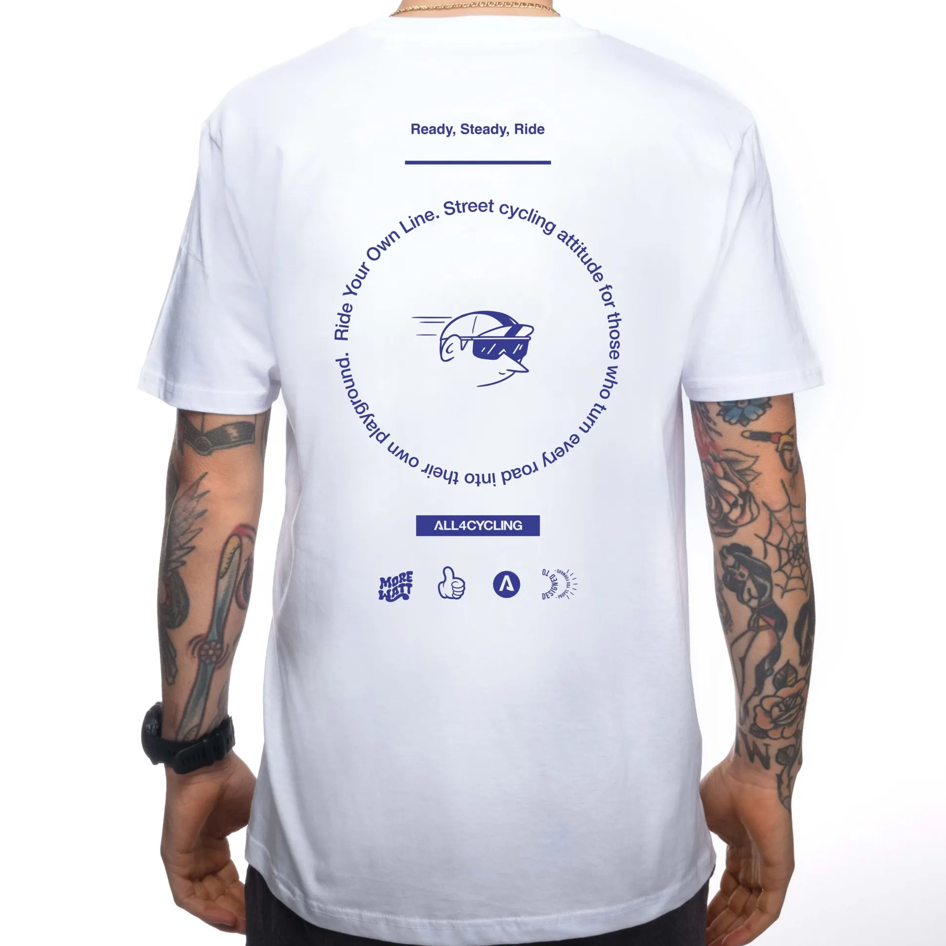 T-shirt More Watt - Bianco