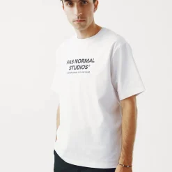 T-Shirt Pas Normal Studios Off-Race Logo - Bianco