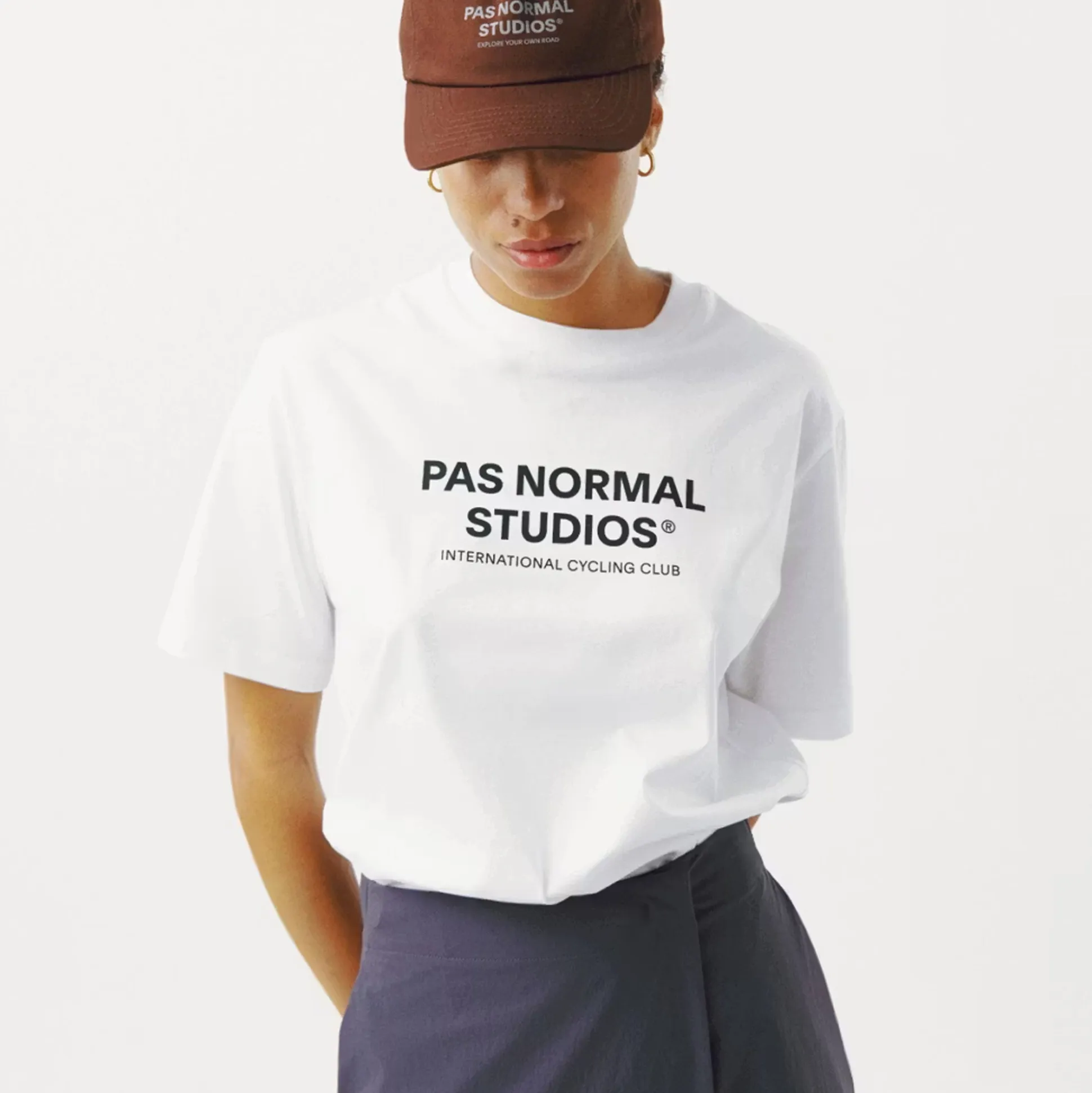 T-Shirt Pas Normal Studios Off-Race Logo - Bianco