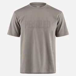 T-Shirt Pedaled Logo - Grigio