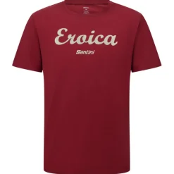 T-Shirt Santini Eroica Strada - Bordeaux