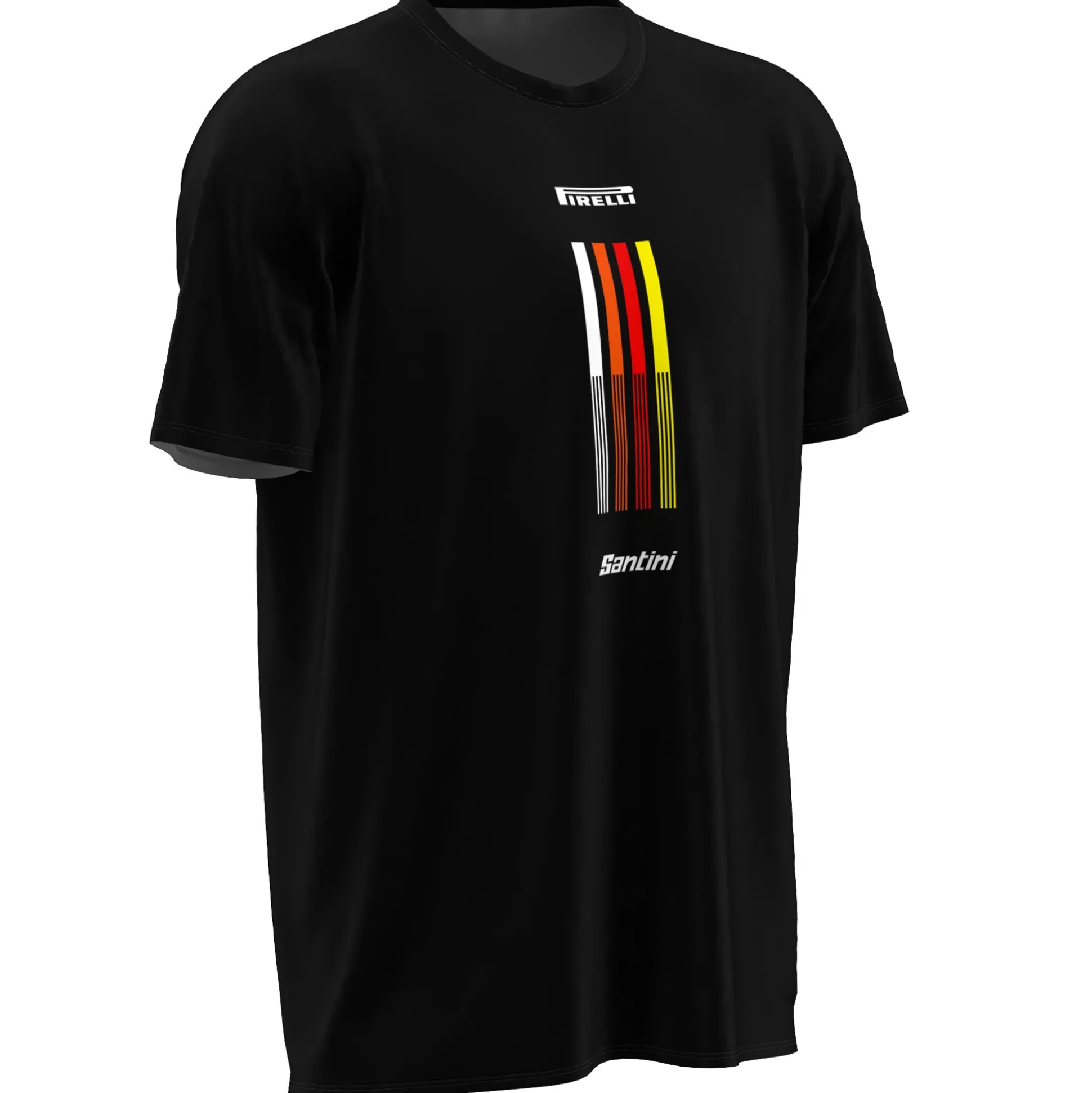 T-Shirt Santini x PIRELLI Tape - Nero