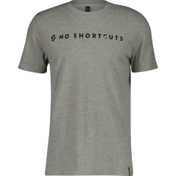 T-Shirt Scott No Shortcuts - Grigio
