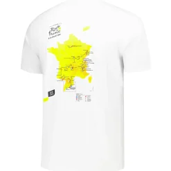 T-Shirt Tour de France Parcours 2026 - Bianco